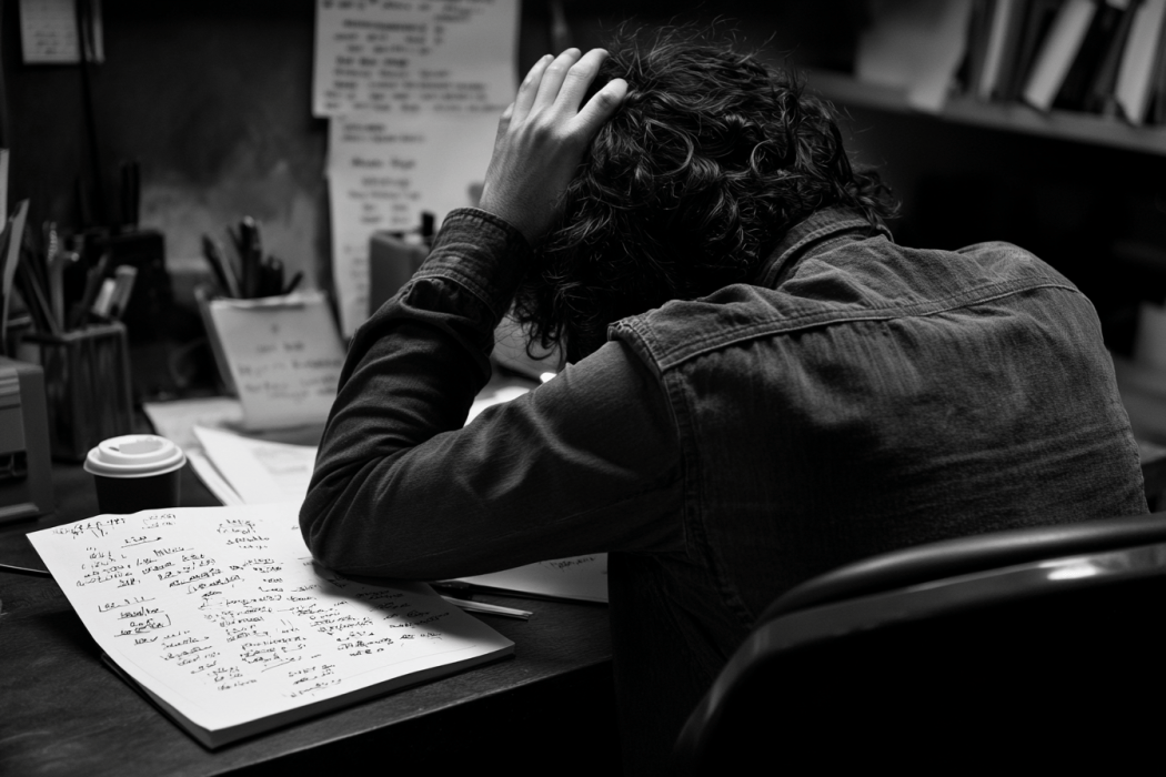 teambscw_16970_A_Mexican_person_sitting_at_their_desk_head_in_h_42ffb0b8-e419-4d51-b7d6-9b989c1d7a2a