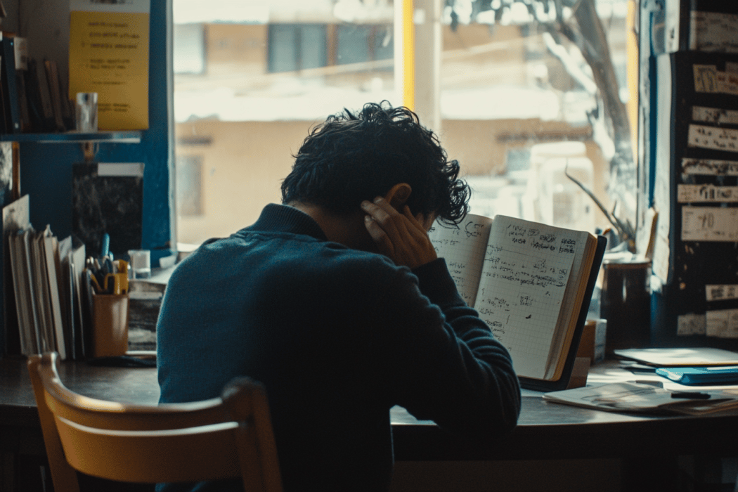 teambscw_16970_A_Mexican_person_sitting_at_their_desk_head_in_h_a5b32eaf-adda-49df-998a-0742b0f8b5a5
